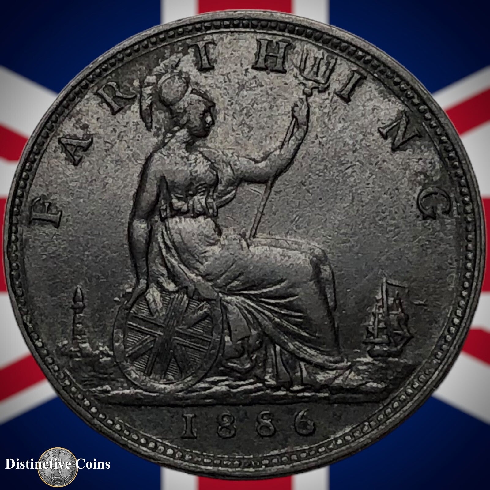 Great Britain 1886 Farthing 1/4d GB4184