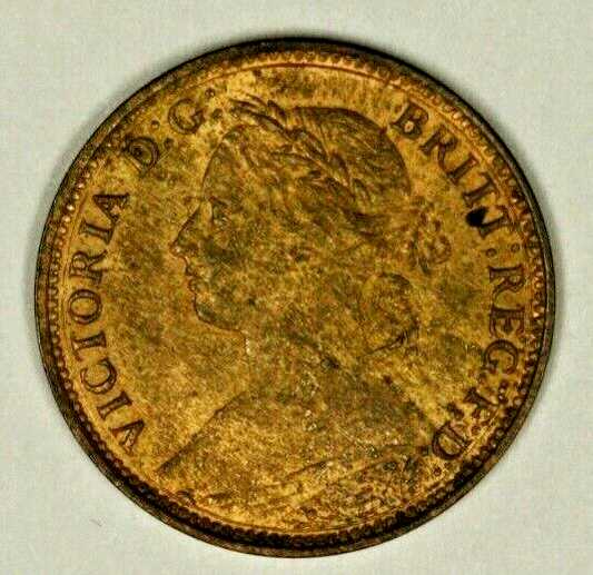 Great Britain Farthing 1893  Red Unc  A743