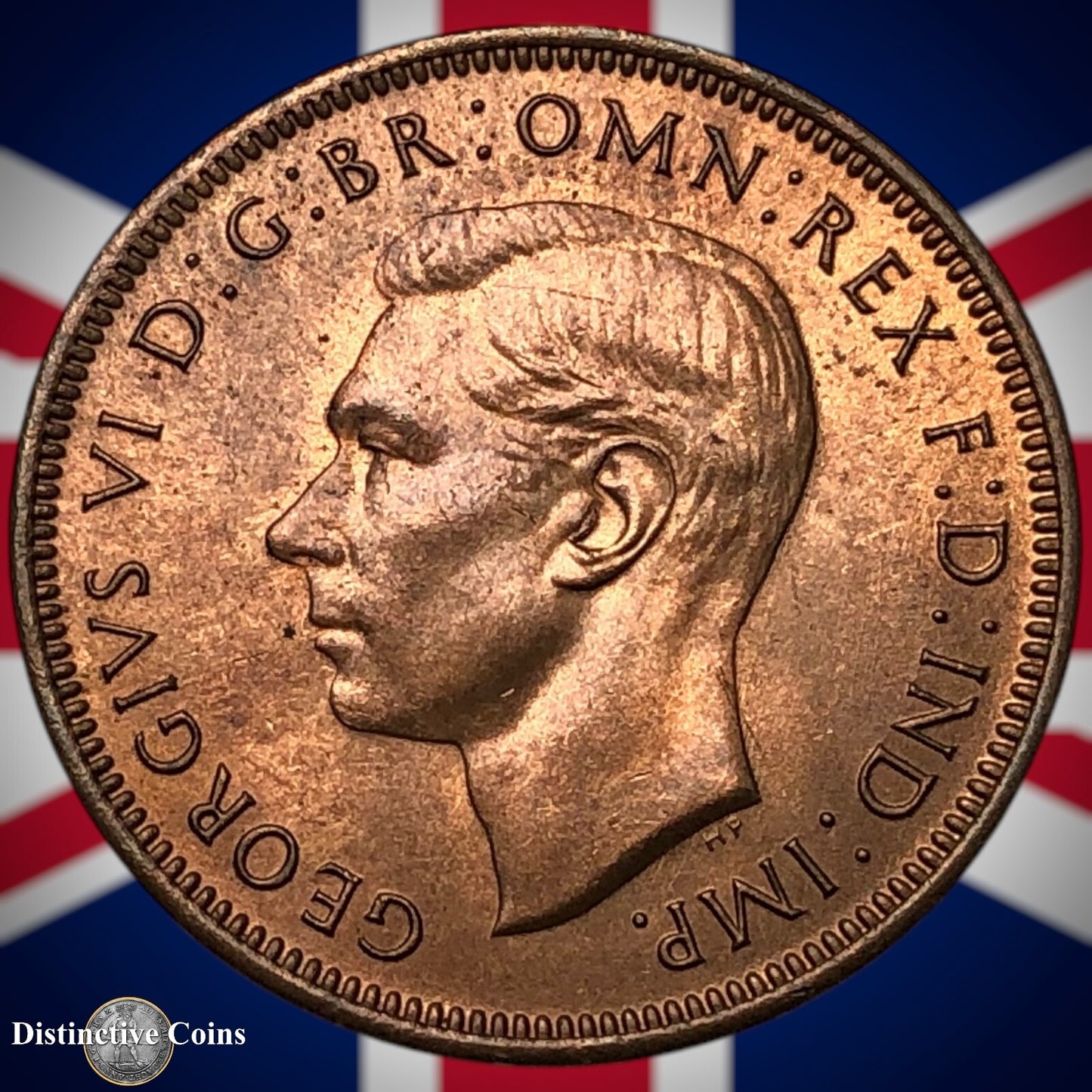 Great Britain 1944 Half Penny 1/2d GB6036