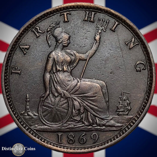 Great Britain 1869 Farthing 1/4d GB3643
