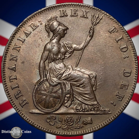 Great Britain 1827 Half Penny 1/2d GB5222