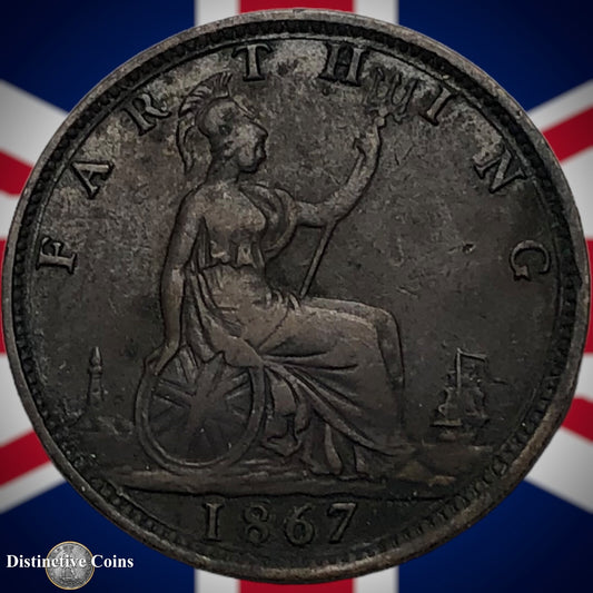 Great Britain 1867 Farthing 1/4d GB3592