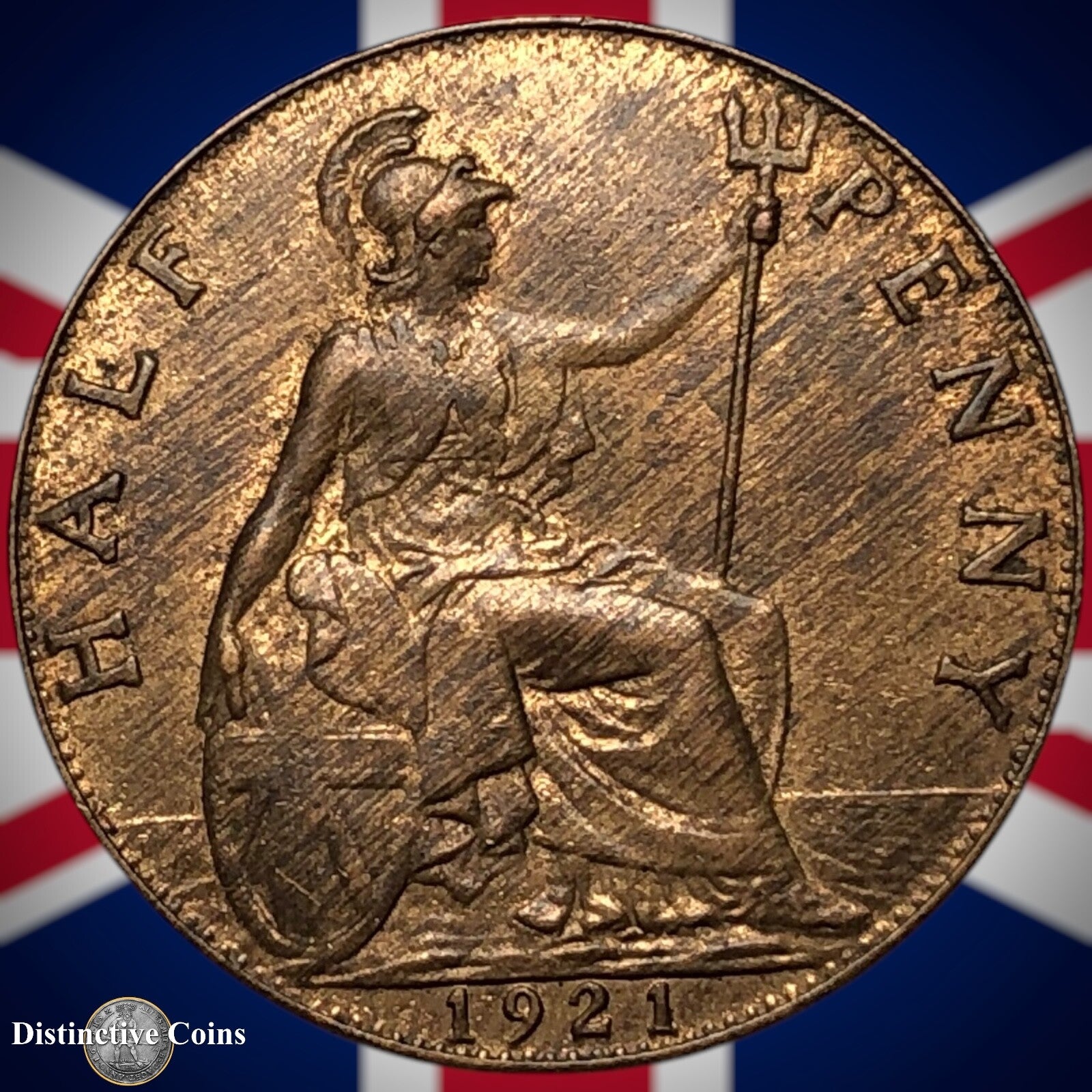 Great Britain 1921 Half Penny 1/2d GB5893