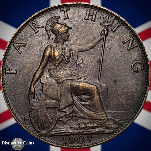Great Britain 1907 Farthing 1/4d GB4607