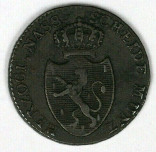 Nassau 1808 Kreuzer VF+  A2711