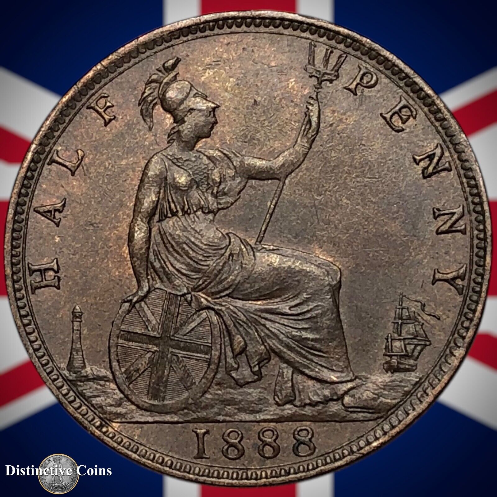 Great Britain 1888 Half Penny 1/2d GB5642