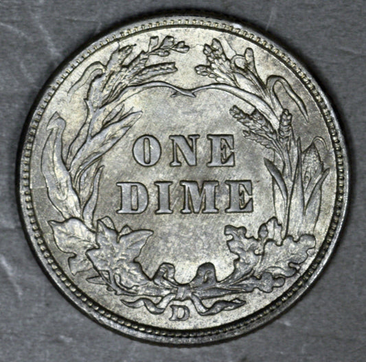 US 1914 D Barber Dime Nice Original  A3348