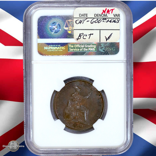 Great Britain 1848/7 1/2 Penny NGC MS63BN - GBS068