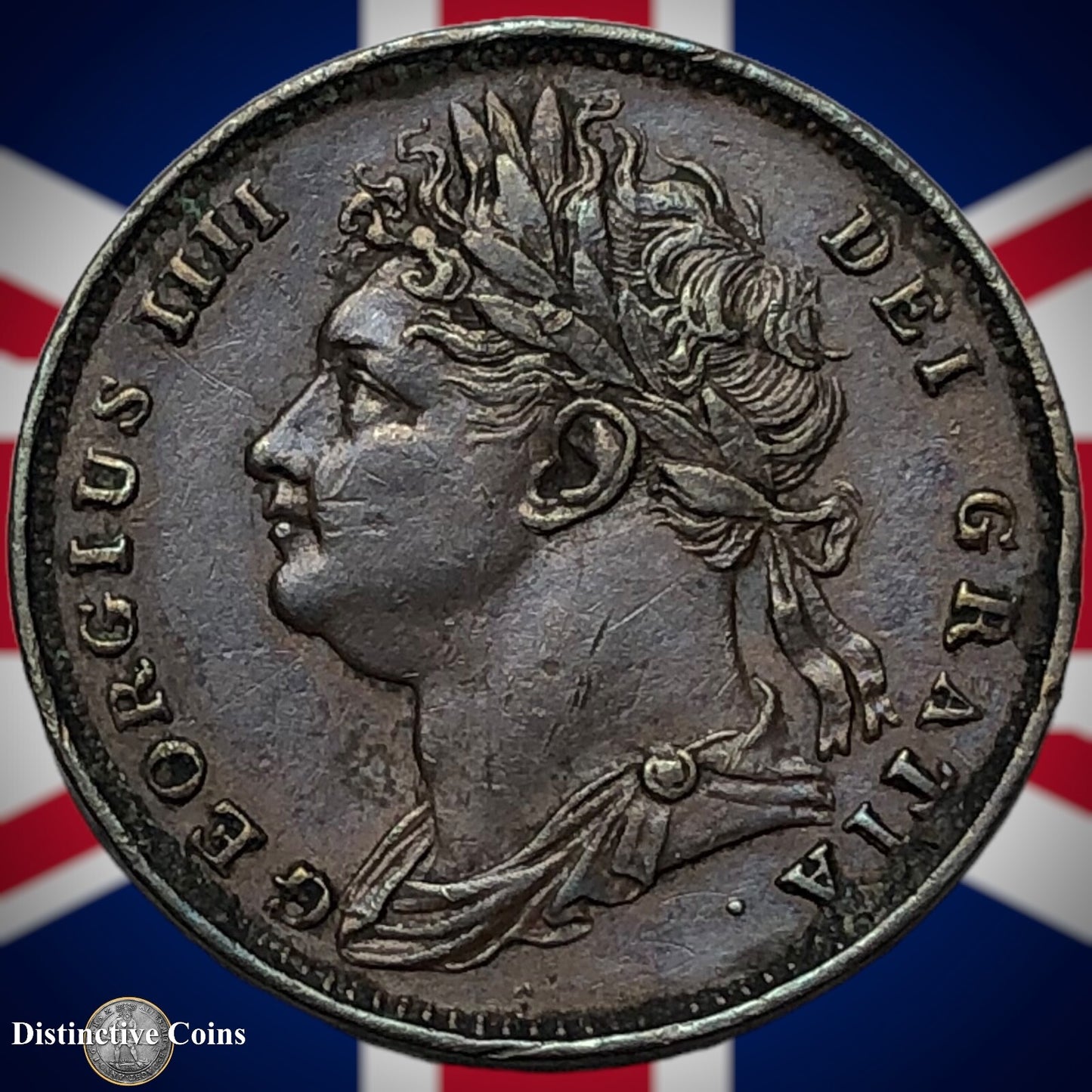 Great Britain 1821 Farthing 1/4d GB3235