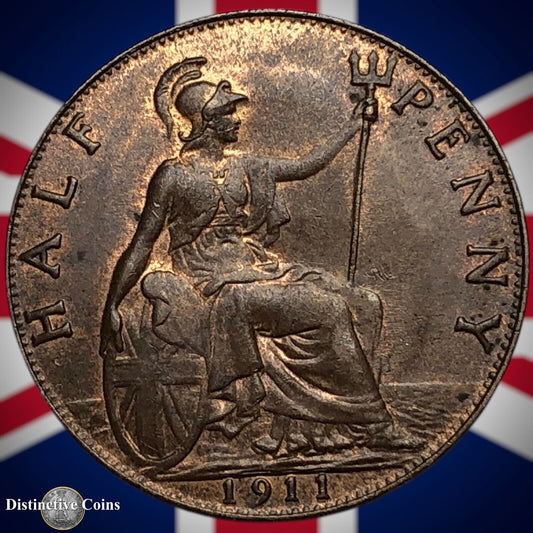 Great Britain 1911 Half Penny 1/2d GB5838
