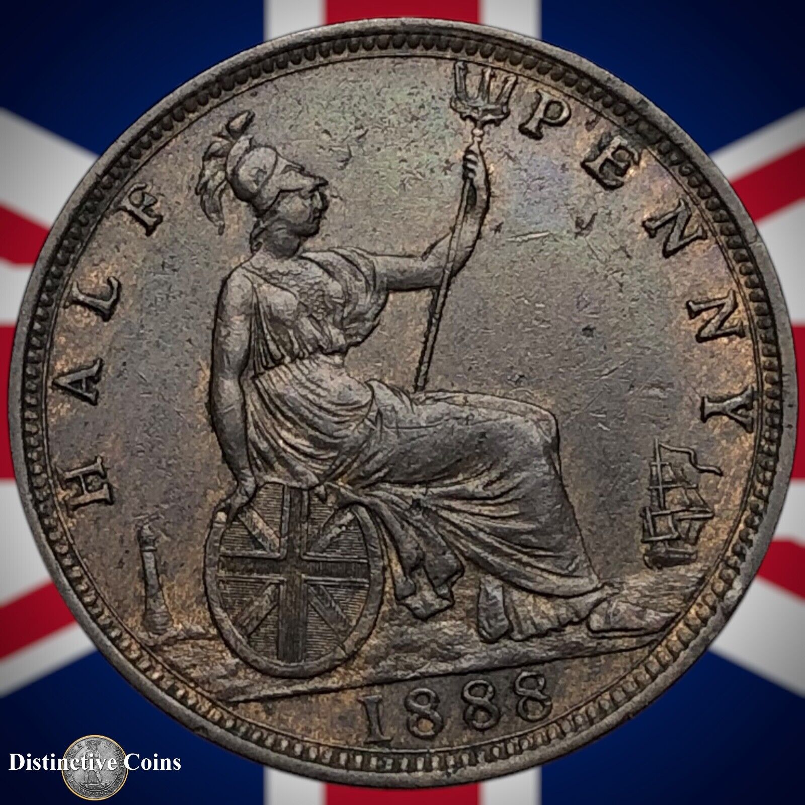 Great Britain 1888 Half Penny 1/2d GB5641