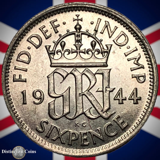 Great Britain 1944 Six Pence GB1744