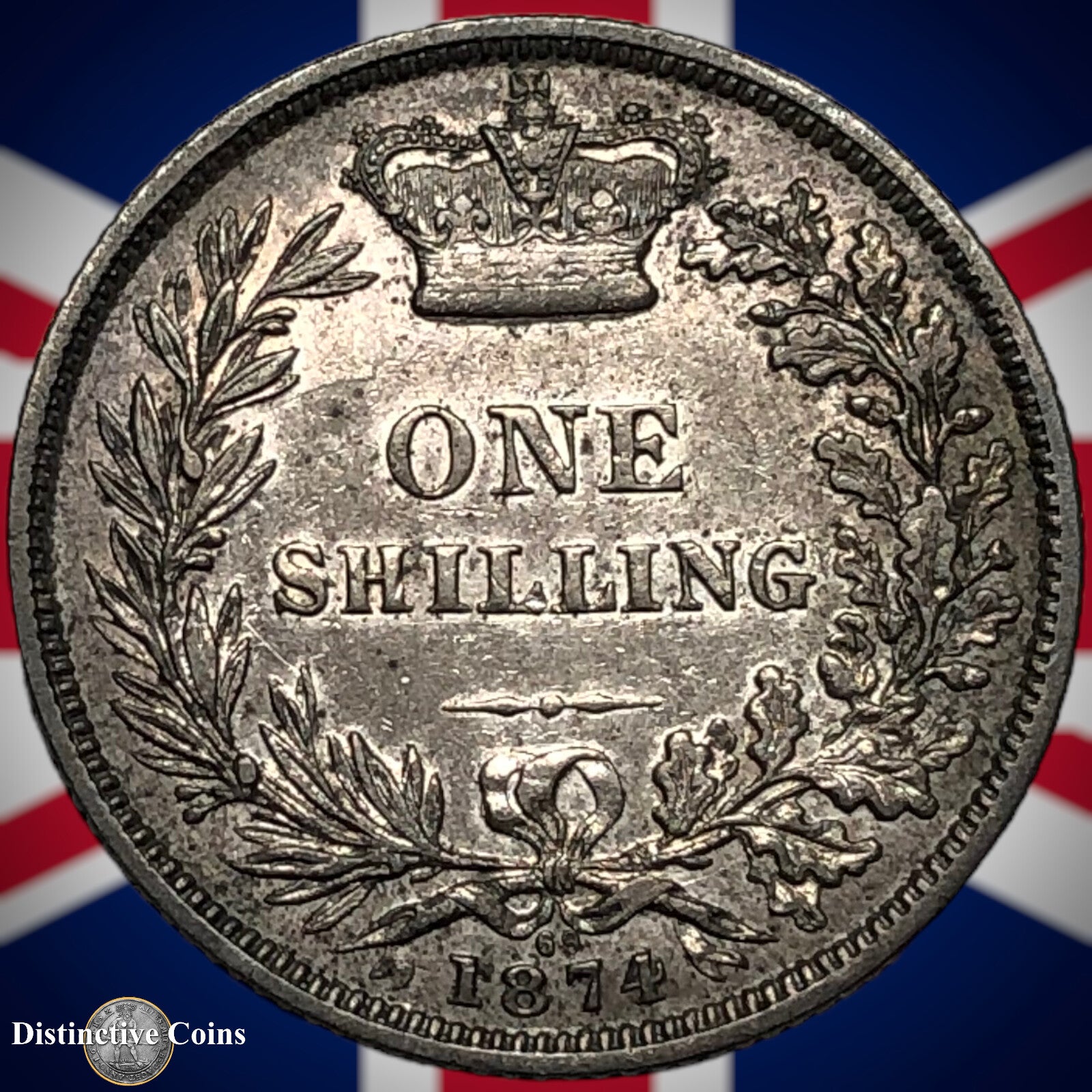 Great Britain 1874 British One Shilling GB0352