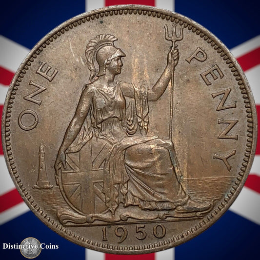 Great Britain 1950 Penny 1d GB7298