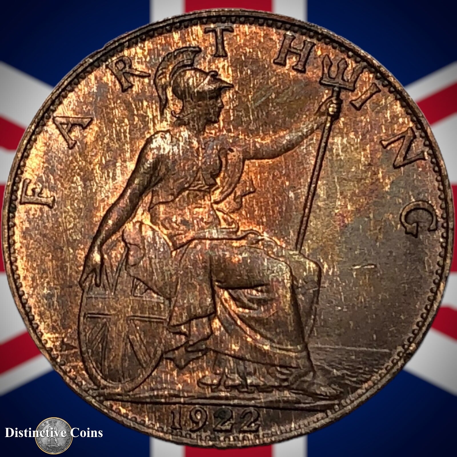 Great Britain 1922 Farthing 1/4d GB4767