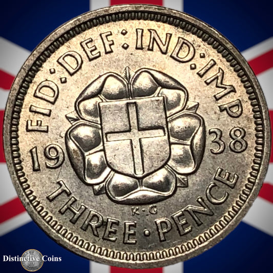 Great Britain 1938 Three Pence GB2304