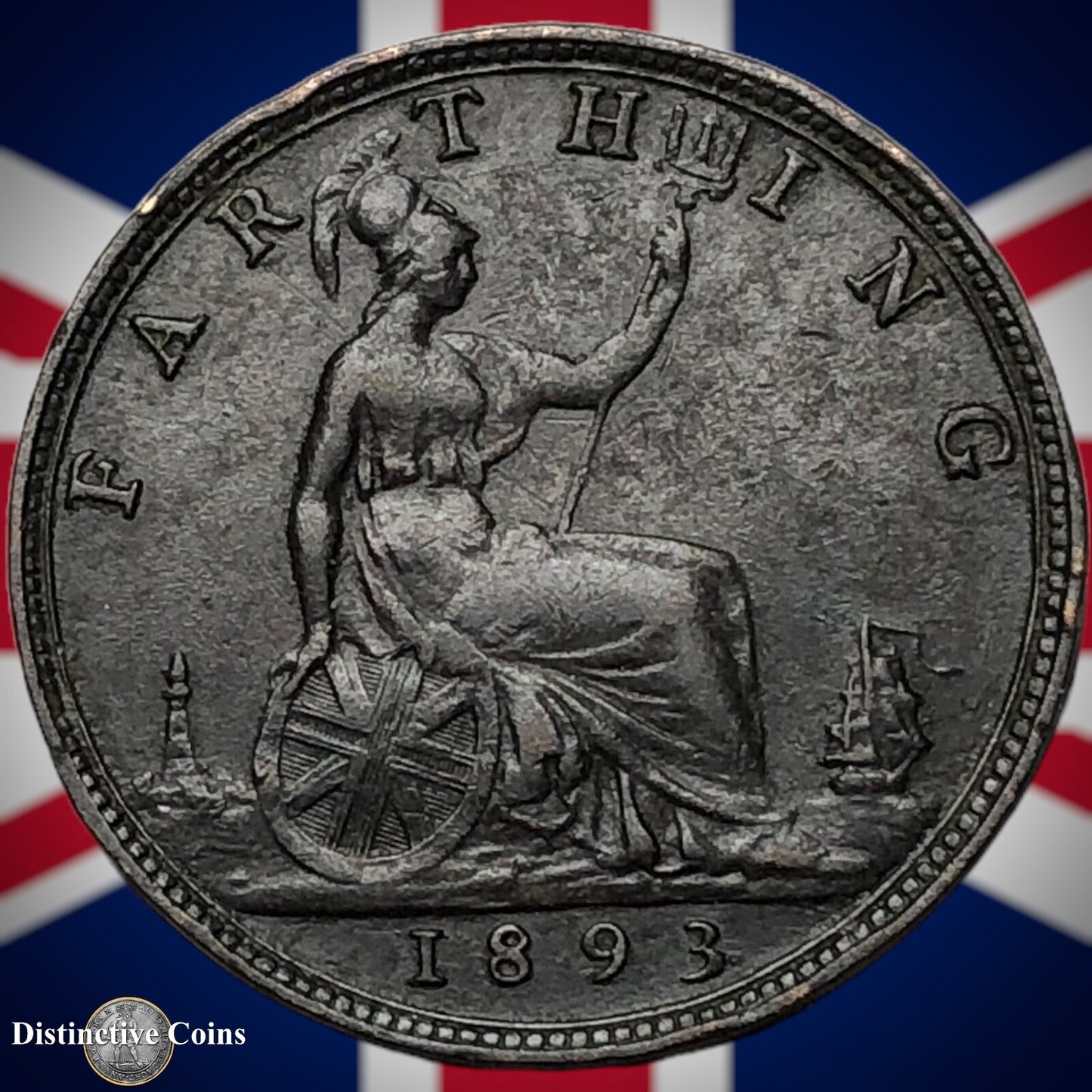 Great Britain 1893 Farthing 1/4d GB4328