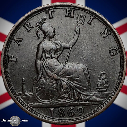 Great Britain 1869 Farthing 1/4d GB3638