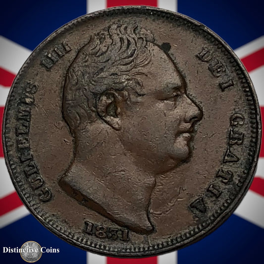 Great Britain 1831 Farthing 1/4d GB3358