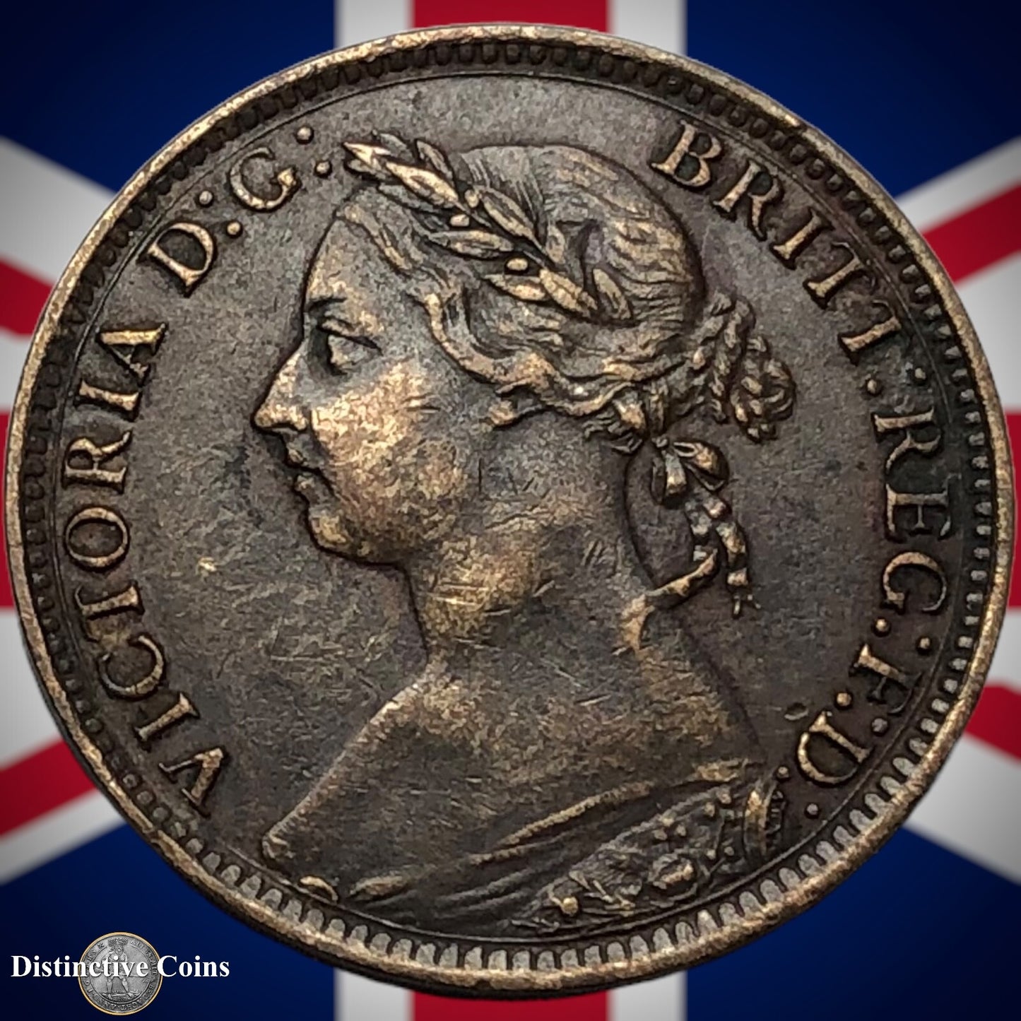 Great Britain 1895 Farthing 1/4d GB4396