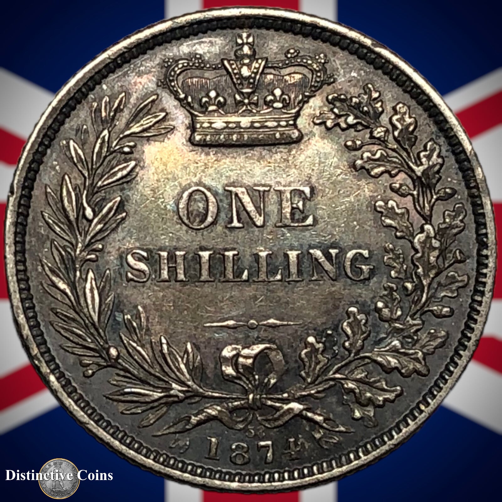 Great Britain 1874 British One Shilling GB0353