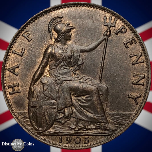 Great Britain 1905 Half Penny 1/2d GB5804