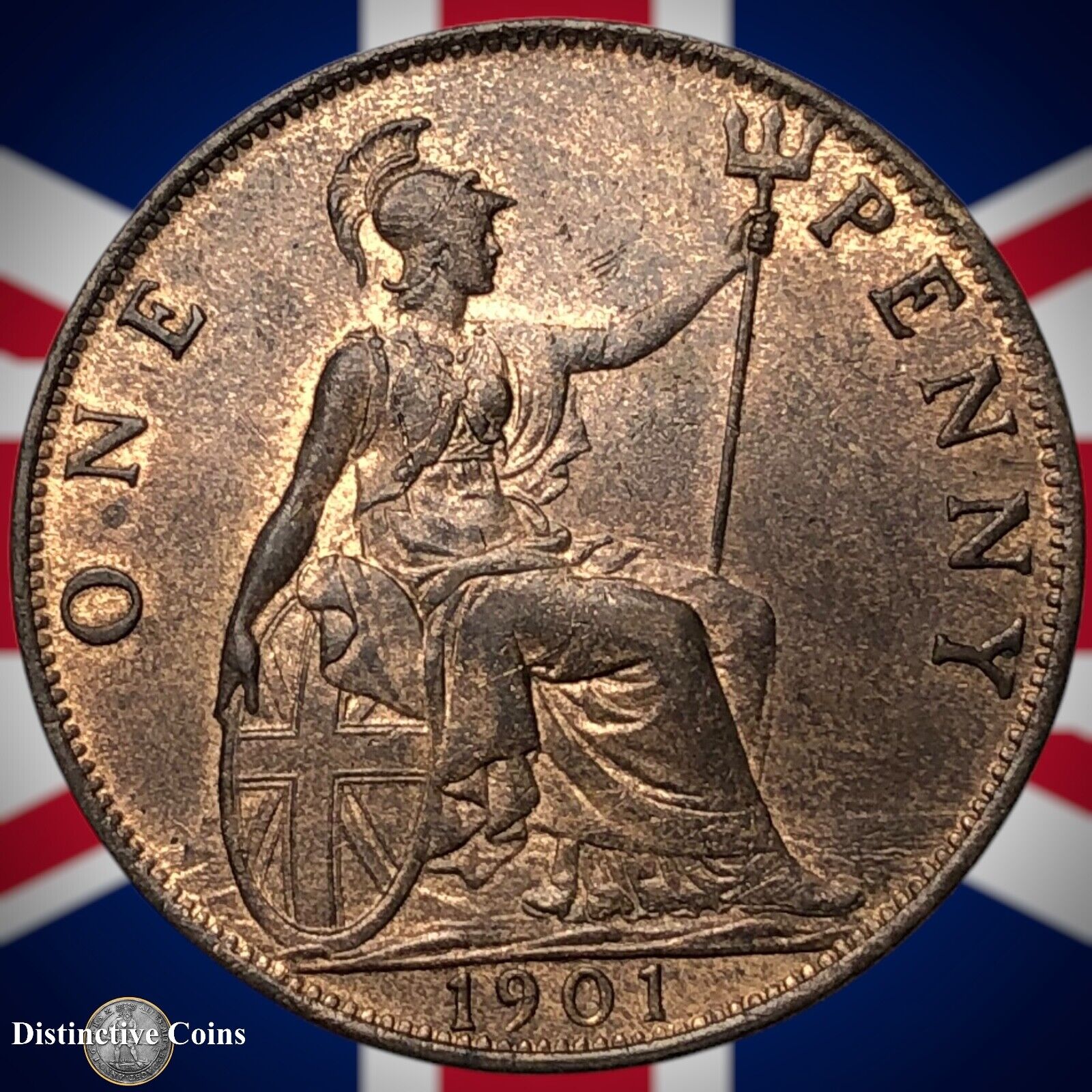 Great Britain 1901 Penny 1d GB6638