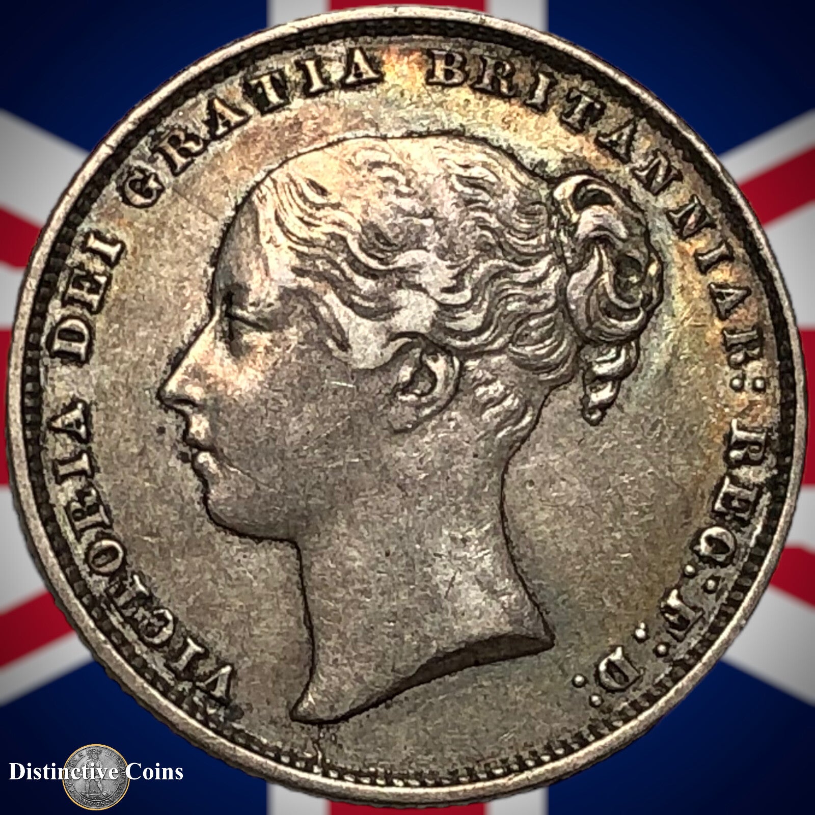 Great Britain 1865 British One Shilling GB0281