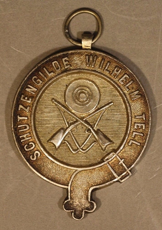 Protection Guild Wilhelm Tell 1891 Medal Reverse Engraving