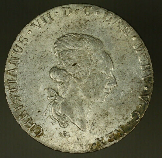 Germany Schleswig Holstein Silver 60 Schilling AU Weakly Struck Mint Luster A727