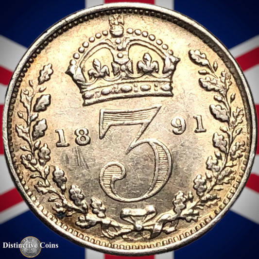 Great Britain 1891 Three Pence GB1993