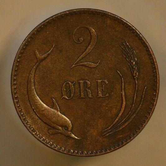 Denmark 1875 2 Ore  A169