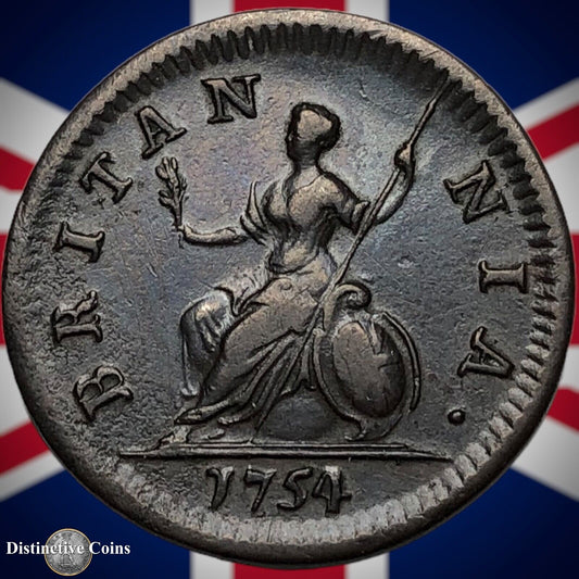 Great Britain 1754 Farthing 1/4d GB3181