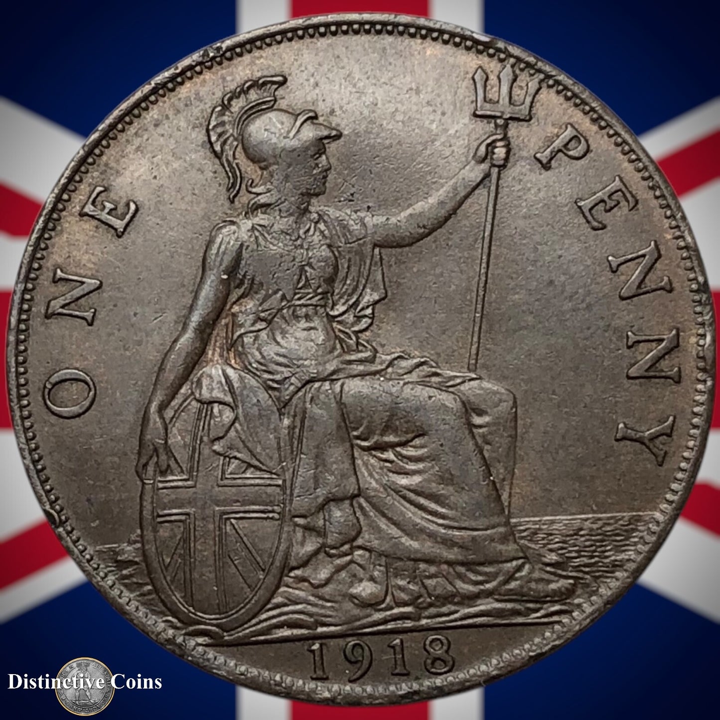 Great Britain 1918 Penny 1d GB6866