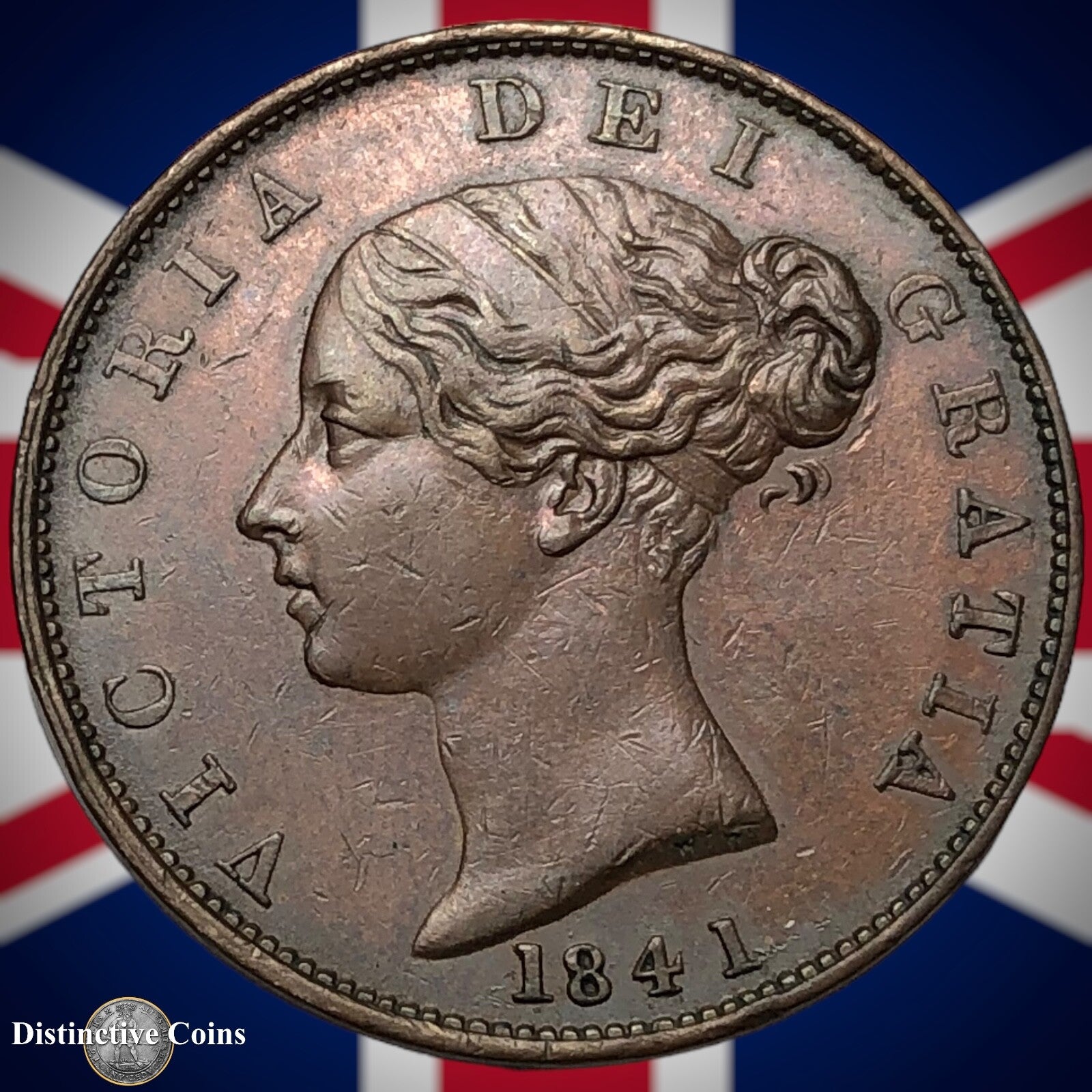 Great Britain 1841 Half Penny 1/2d GB5236