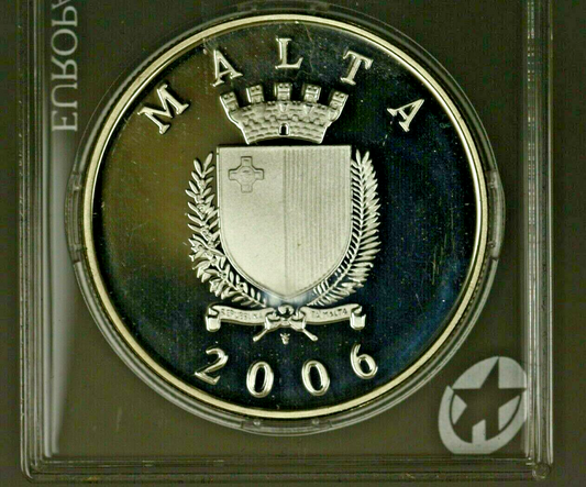 Malta Silver Crown - 5 Liri 2006   Sir Temistokle Zammit  PROOF   A1570