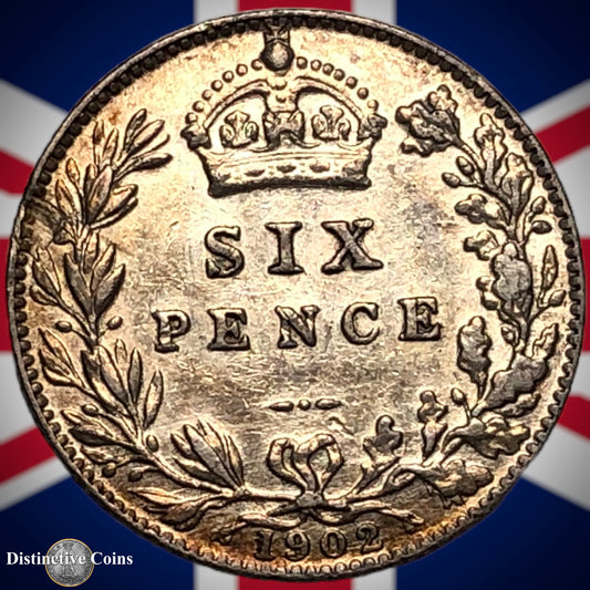Great Britain 1902 Six Pence GB1500