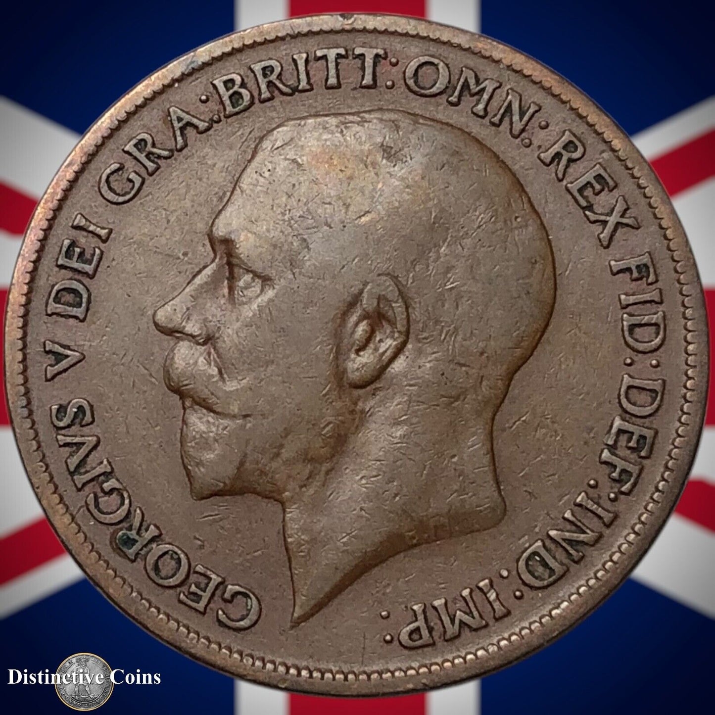 Great Britain 1918 KN Penny 1d GB6884