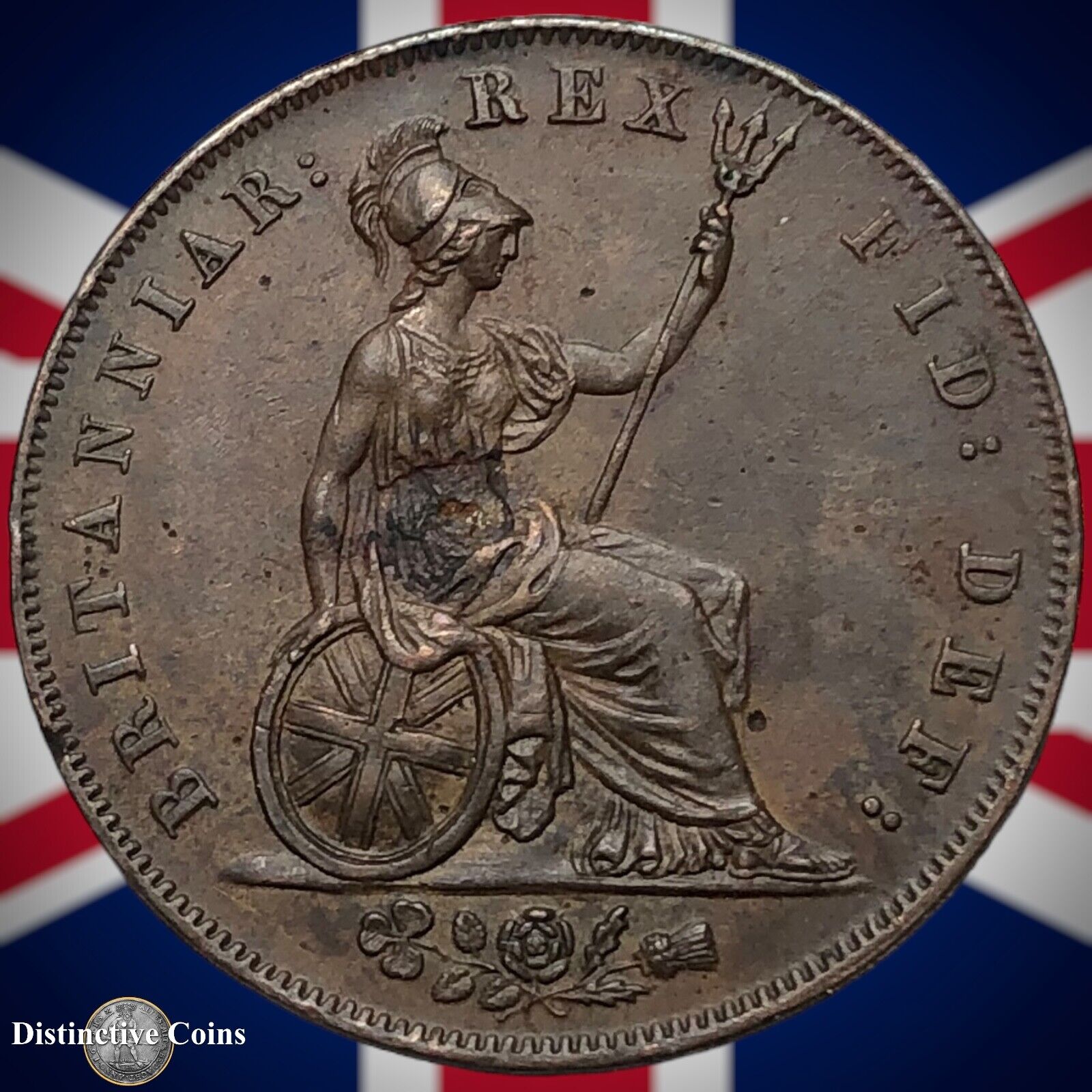 Great Britain 1826 Half Penny 1/2d GB5193