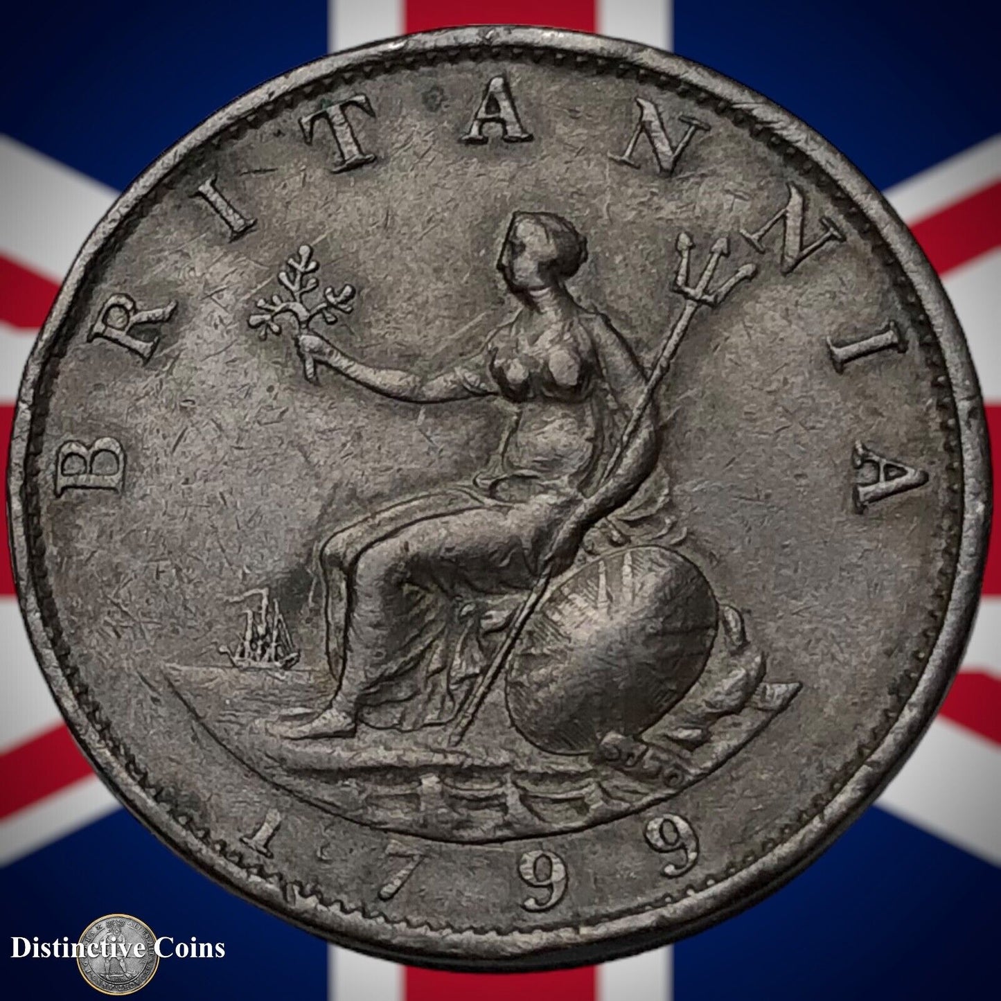 Great Britain 1799 Half Penny 1/2d GB5124