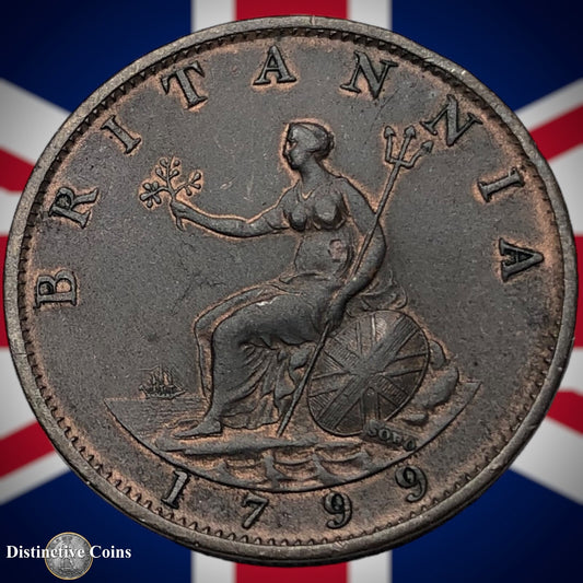 Great Britain 1799 Half Penny 1/2d GB5132