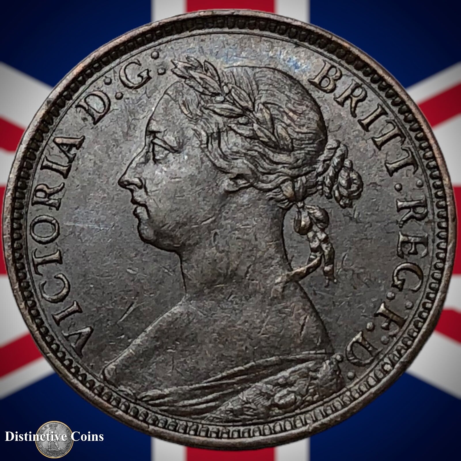 Great Britain 1891 Farthing 1/4d GB4305