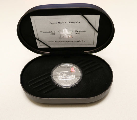 Canada 2001 Transportation Russell Model L Touring Car $20 Proof Coin  B371