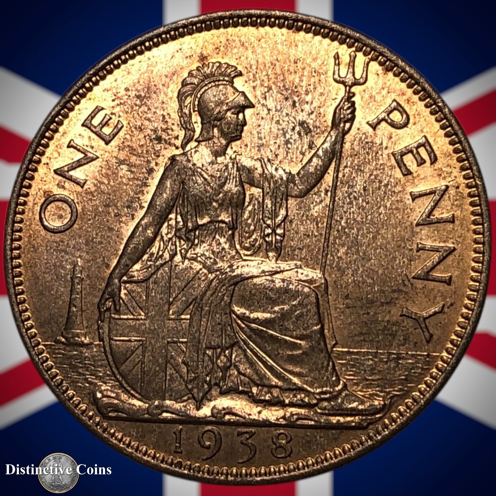 Great Britain 1938 Penny 1d GB7218