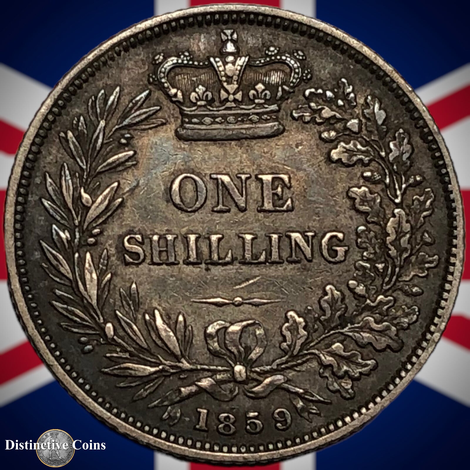 Great Britain 1859 British One Shilling GB0251