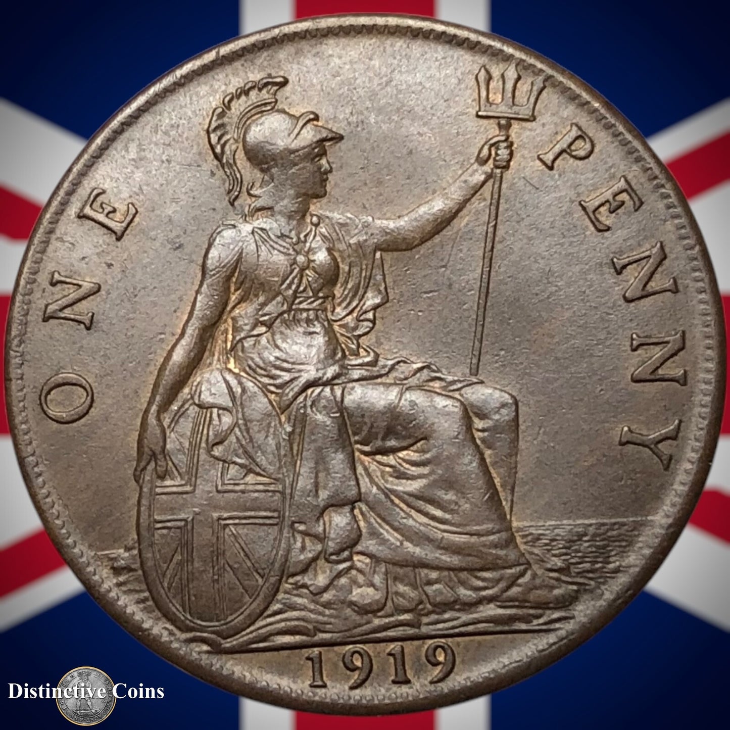 Great Britain 1919 Penny 1d GB6916