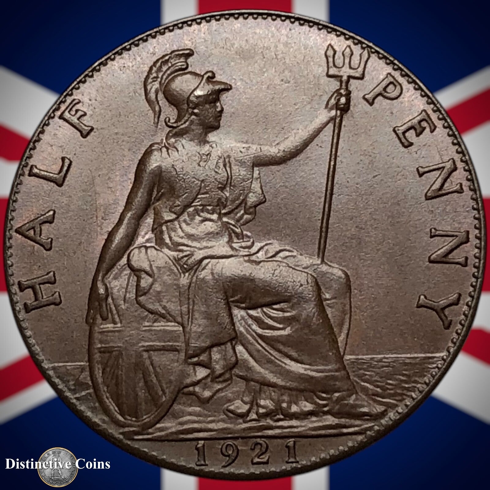 Great Britain 1921 Half Penny 1/2d GB5894