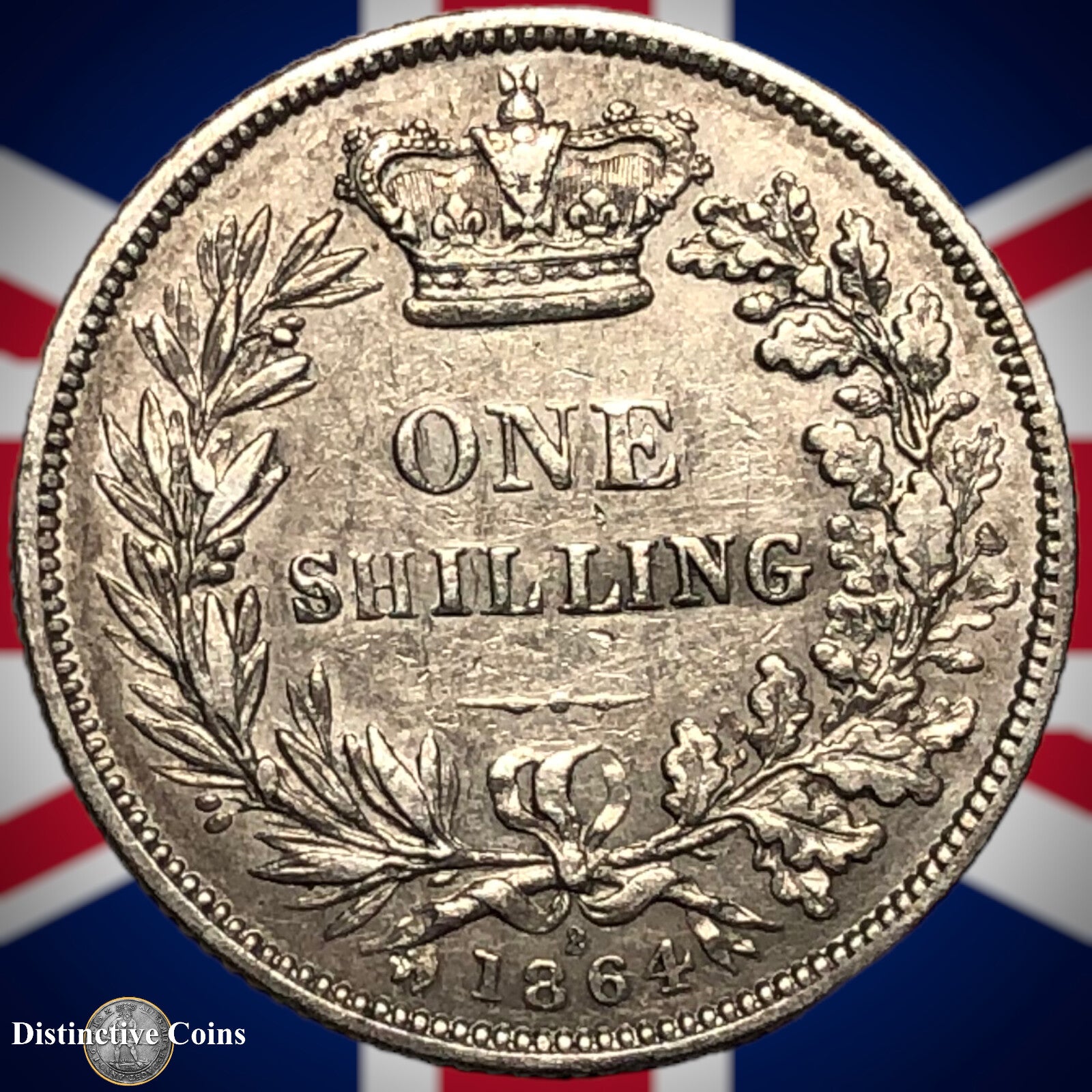 Great Britain 1864 British One Shilling GB0273
