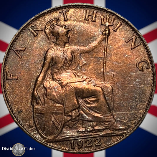 Great Britain 1922 Farthing 1/4d GB4765