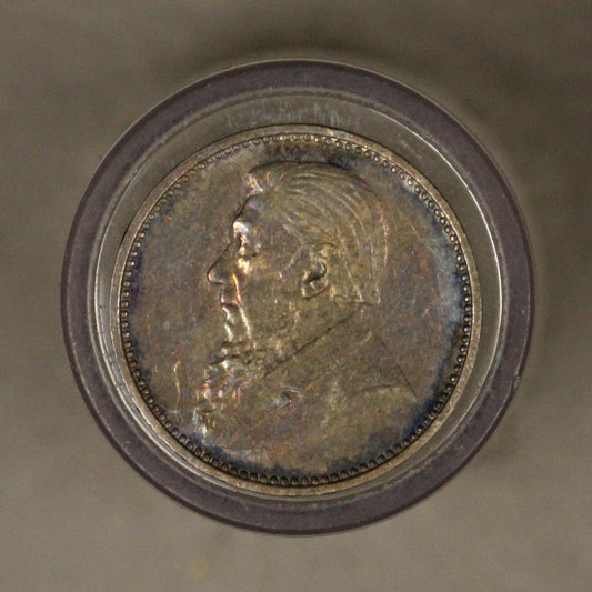 South Africa 1895 3 Pence XF toned